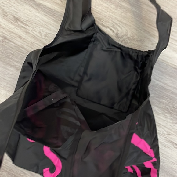 Victoria’s Secret Sport Black with Pink Letters Lightweight Tote One Size - Picture 3 of 9